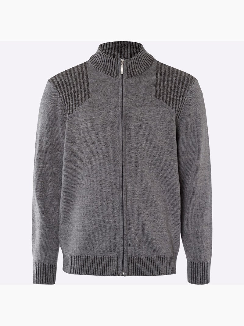 Gilet aspect bicolore - taille standard - moda vilona Gris - Kiabi
