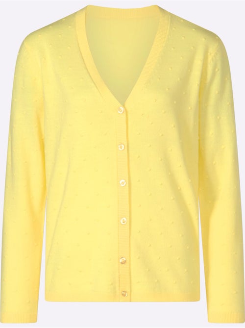 Gilet aspect pois 3d - taille standard - moda vilona - Kiabi Gilet aspect pois 3d - taille standard - moda vilona - Kiabi