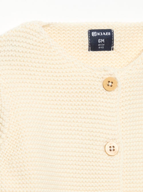 Gilet au point mousse - Kiabi Gilet au point mousse - Kiabi