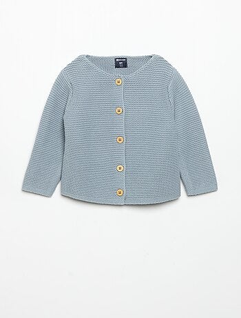 Gilet au point mousse