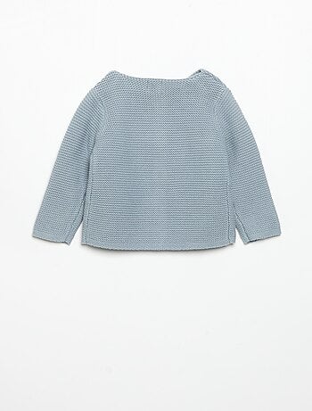 Gilet au point mousse