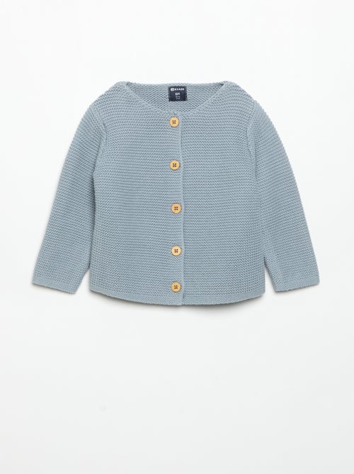 Gilet au point mousse - Kiabi Gilet au point mousse - Kiabi