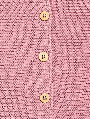 Gilet au point mousse