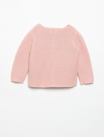 Gilet au point mousse