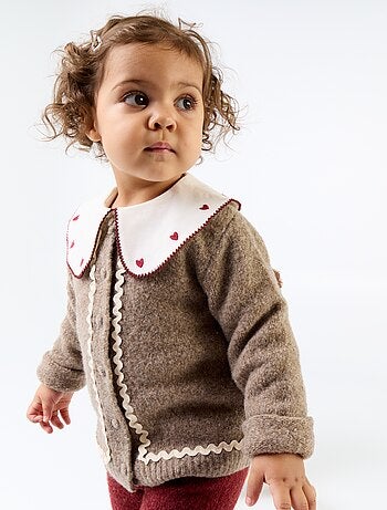 Gilet avec biais contrasté
