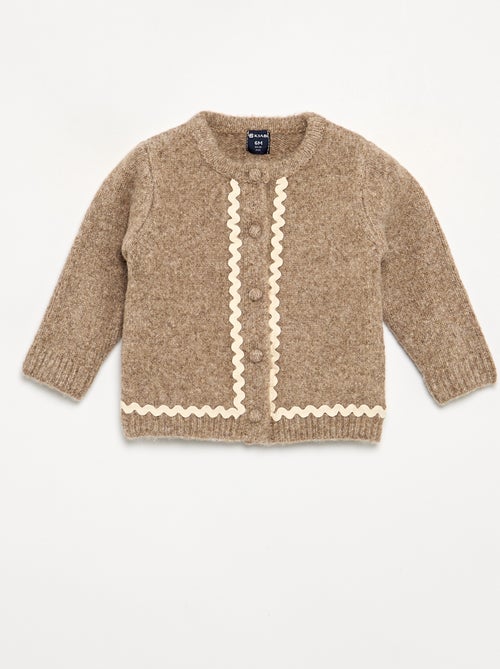 Gilet avec biais contrasté - Kiabi
