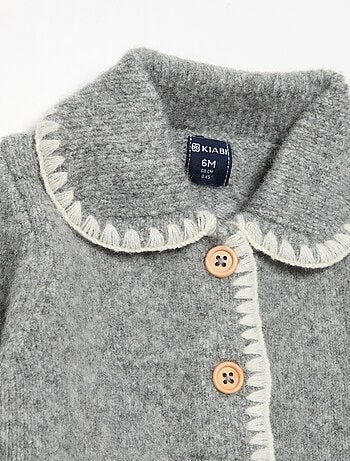 Gilet avec bords fantaisie contrastés