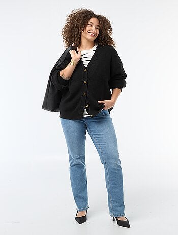 Gilet avec boutonnage en cœur