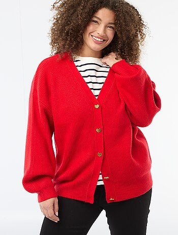 Gilet avec boutonnage en cœur