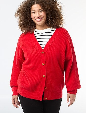 Gilet avec boutonnage en cœur