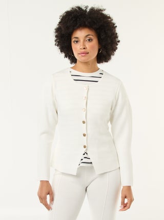 Gilet avec boutons dorés