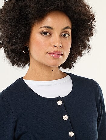 Gilet avec boutons dorés