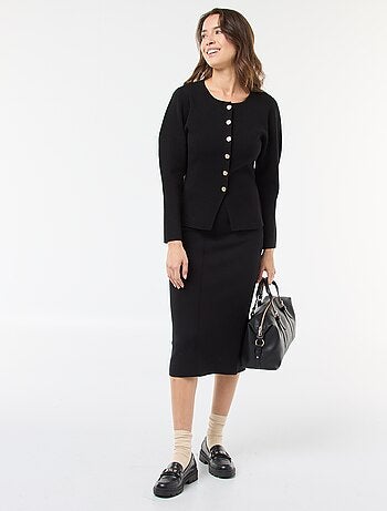 Gilet avec boutons dorés