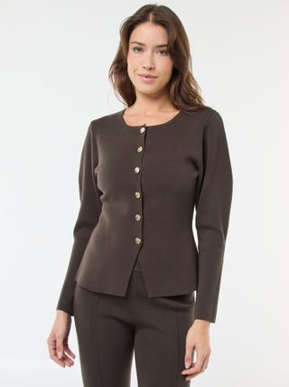 Gilet avec boutons dorés