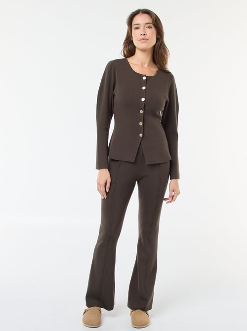 Gilet avec boutons dorés - Kiabi