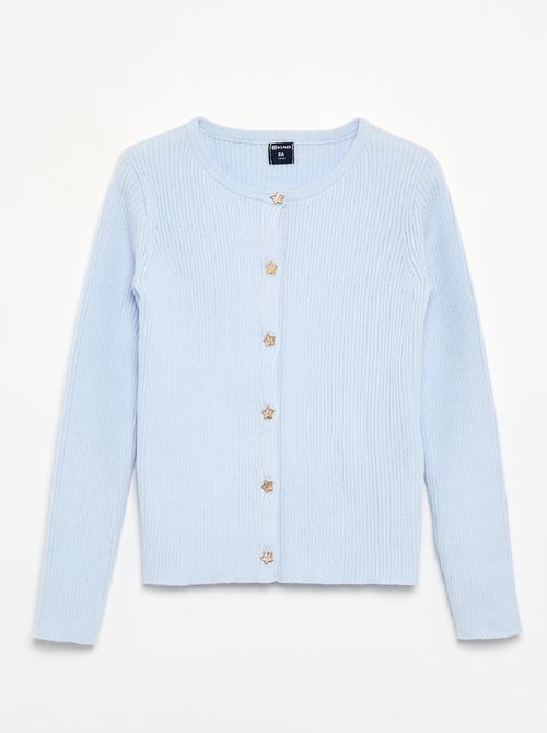 Gilet avec boutons en forme d'étoile - Kiabi