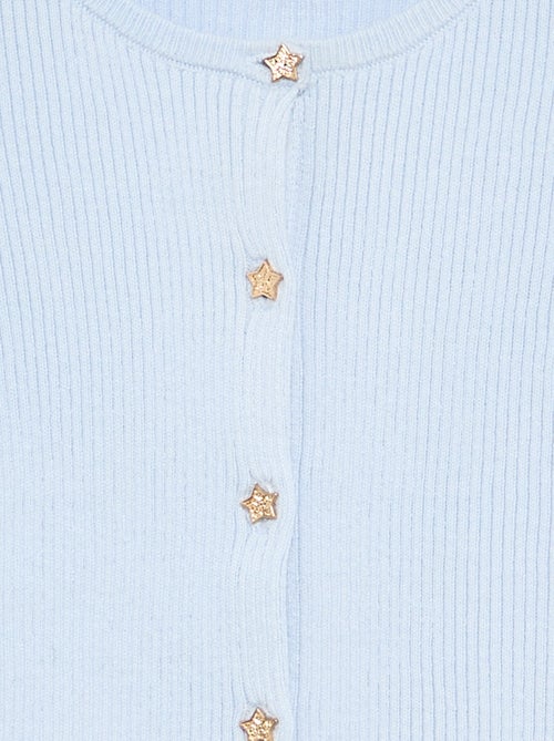 Gilet avec boutons en forme d'étoile - Kiabi