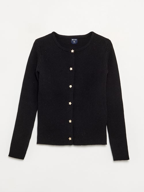 Gilet avec boutons en forme d'étoile - Kiabi