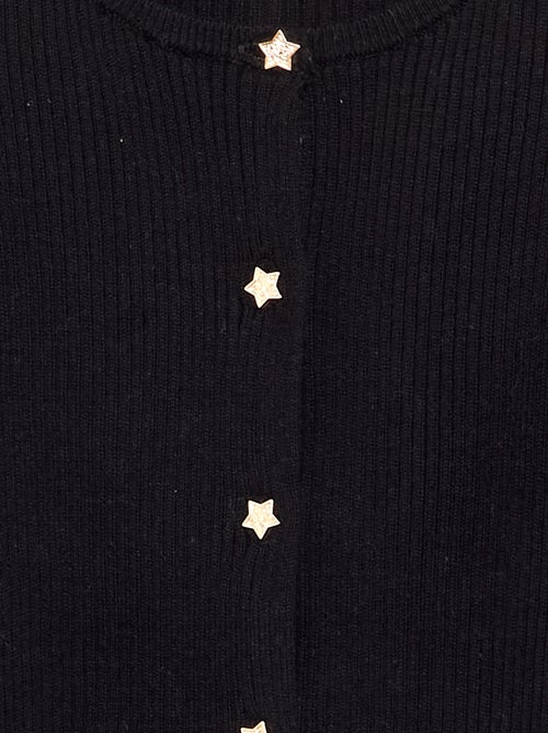 Gilet avec boutons en forme d'étoile - Kiabi