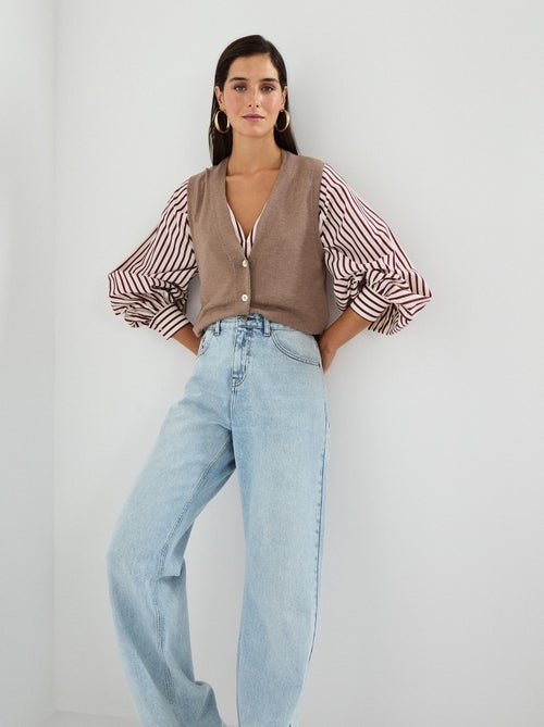 Gilet avec cachemire, MO Fashion - Kiabi