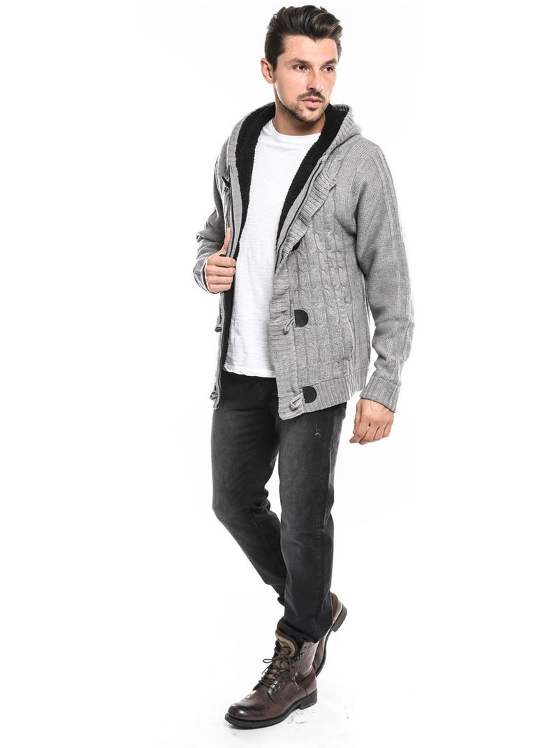 Gilet avec capuche lispec Gris clair - Kiabi