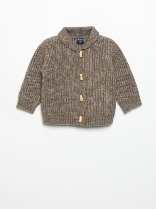 Gilet avec col châle - Kiabi