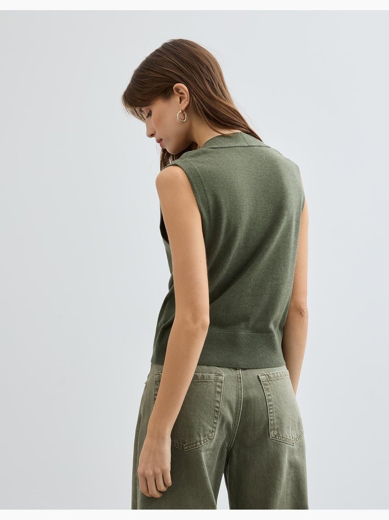 Gilet avec du cachemire, MO Fashion Vert - Kiabi