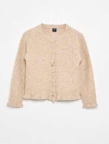 Gilet avec finitions froncées