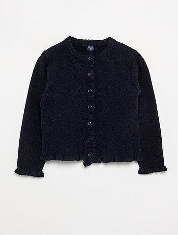 Gilet avec finitions froncées