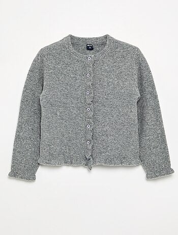 Gilet avec finitions froncées