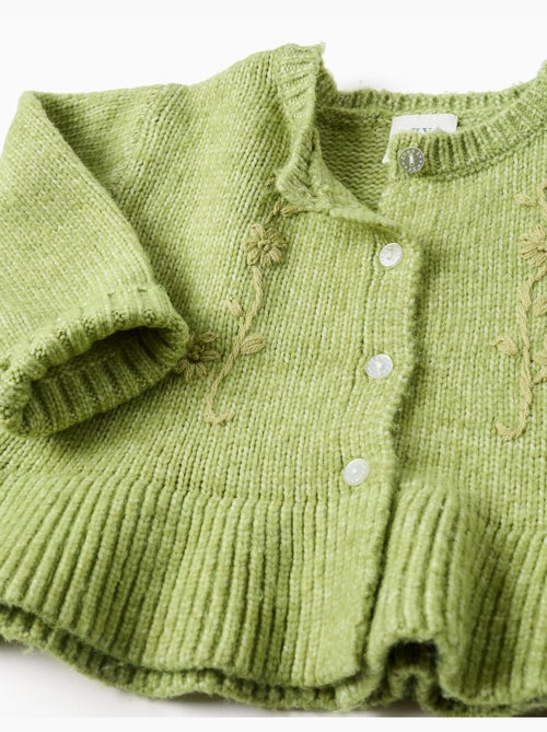 Gilet avec fleurs brodées - Kiabi Gilet avec fleurs brodées - Kiabi