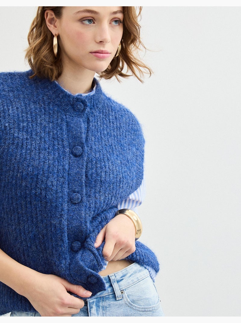 Gilet avec laine, MO Fashion Bleu - Kiabi