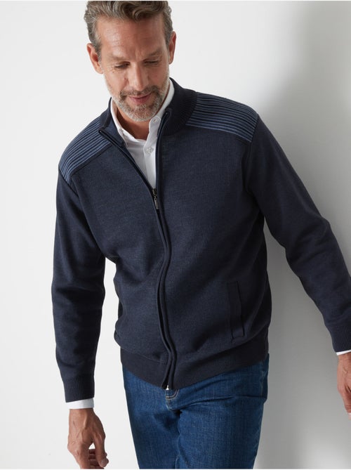 Gilet avec laine zippé - DAXON - Kiabi