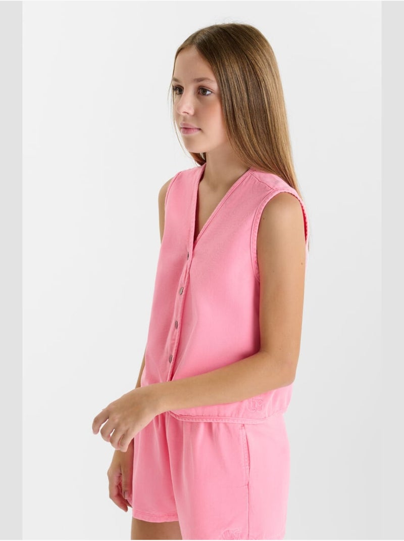 Gilet BANDOL 'Le Temps Des Cerises' Rose - Kiabi