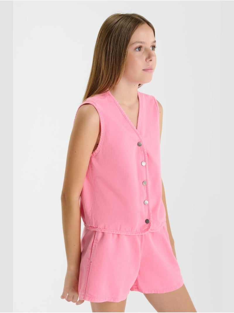 Gilet BANDOL 'Le Temps Des Cerises' Rose - Kiabi