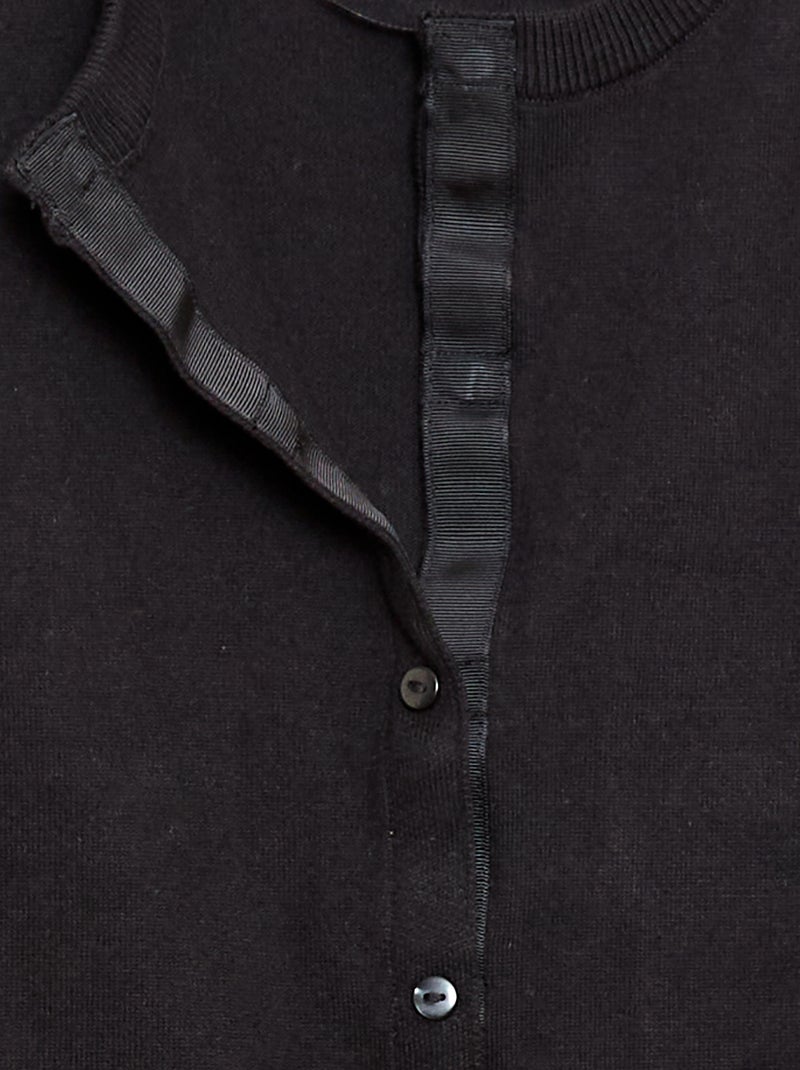 Gilet basique -  Facile à enfiler Noir - Kiabi