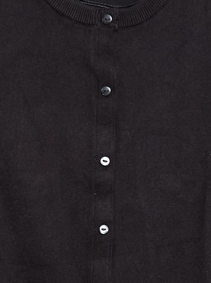 Gilet basique -  Facile à enfiler Noir - Kiabi