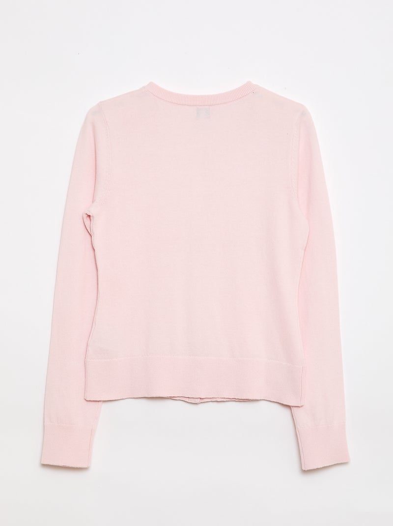 Gilet basique -  Facile à enfiler Rose - Kiabi