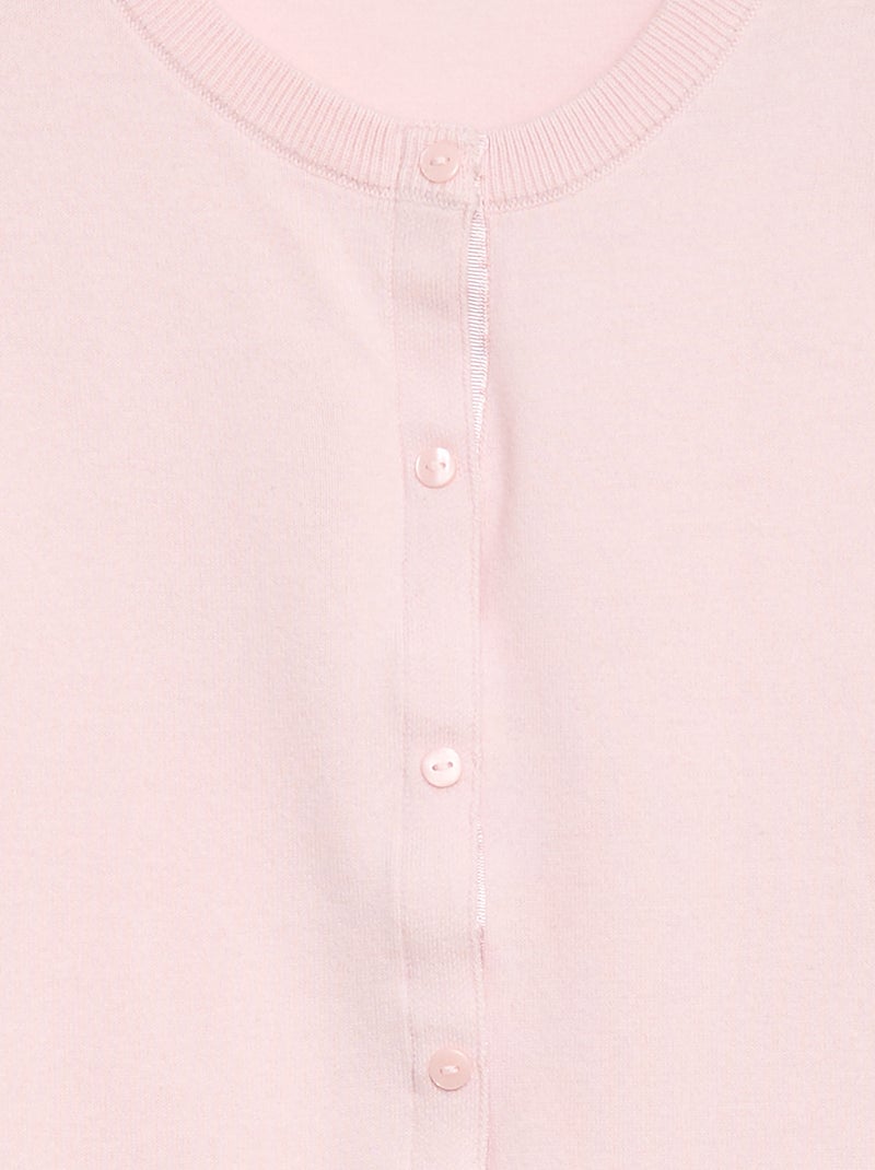 Gilet basique -  Facile à enfiler Rose - Kiabi