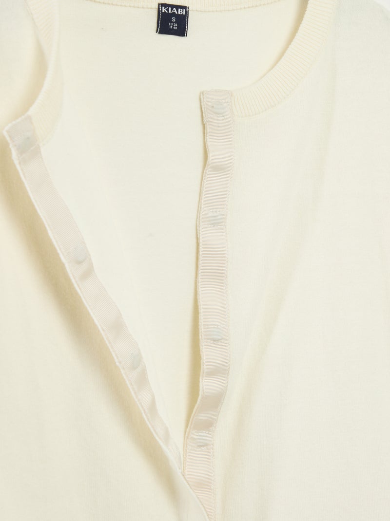 Gilet basique - So Easy Blanc - Kiabi