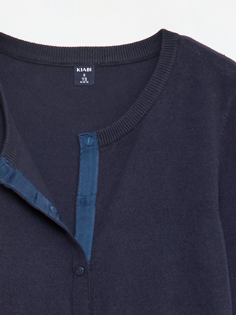 Gilet basique - So Easy Bleu marine - Kiabi