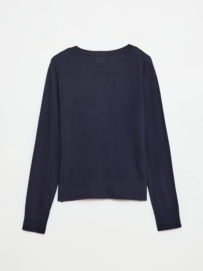 Gilet basique - So Easy Bleu marine - Kiabi