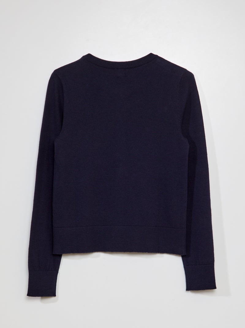 Gilet basique - So Easy Bleu marine - Kiabi