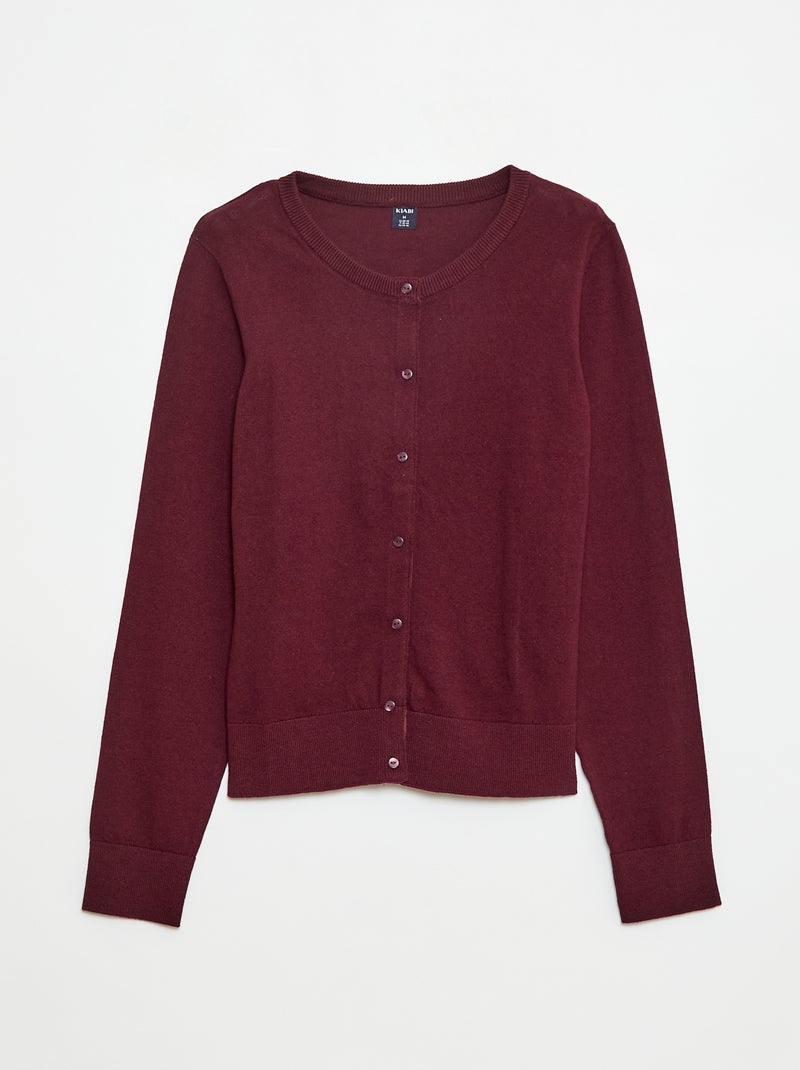 Gilet Long Bordeaux H&M Pour Fille 14 Ans - Occasion En Très Bon état