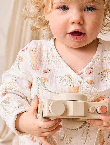 Gilet bébé en gaze de coton Sierra