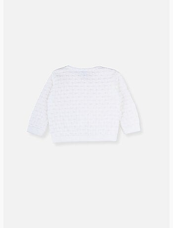 Gilet bébé en maille bubble