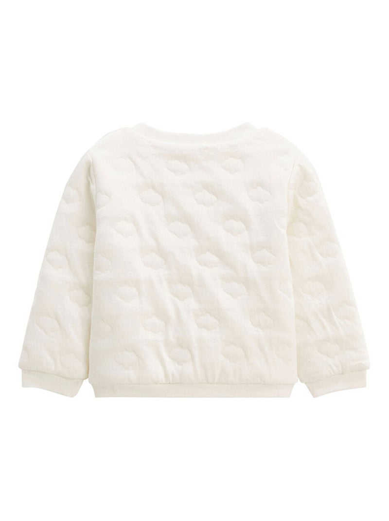 Gilet bébé en molleton Câlins Ecru - Kiabi