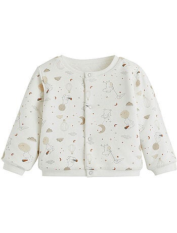 Gilet bébé en molleton Eliah