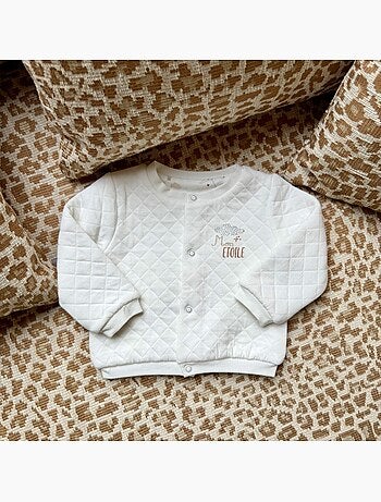 Gilet bébé en molleton Eliah