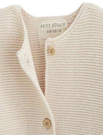 Gilet bébé en tricot Lou